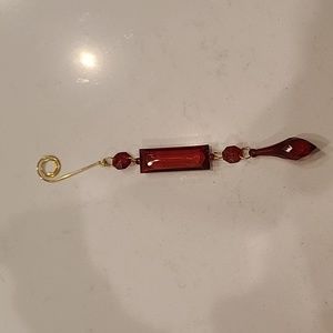 Ruby Red Prism Ornament